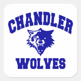 Pegatina Cuadrada Chandler Wolves
