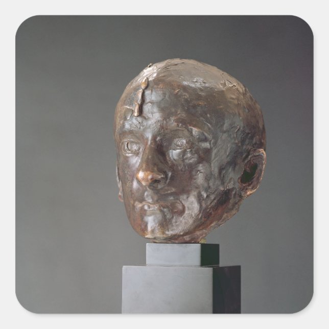 Pegatina Cuadrada Charles Baudelaire, 1898 (Anverso)