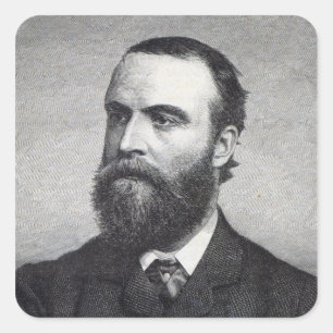 Pegatina Cuadrada Charles Stewart Parnell