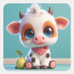 Pegatina Cuadrada "Charlie"