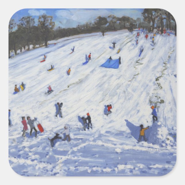 Pegatina Cuadrada Chatsworth 2012 (Anverso)