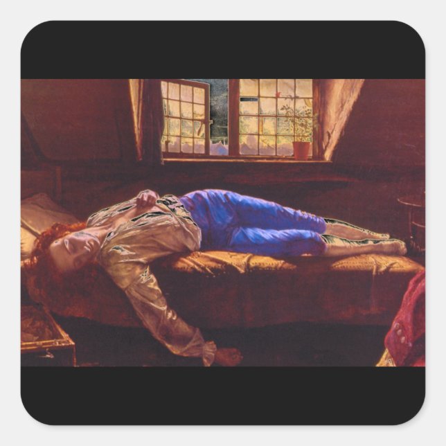Pegatina Cuadrada Chatterton' (1856),_Groups and Figures (Anverso)