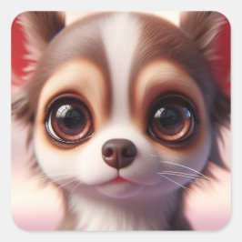 Pegatina Cuadrada "Chaz"