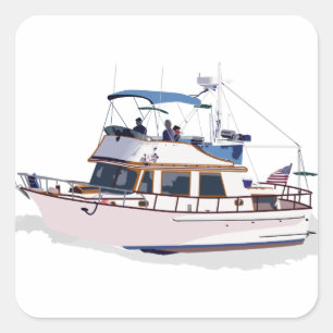 PEGATINA CUADRADA CHB DIESEL TRAWLER