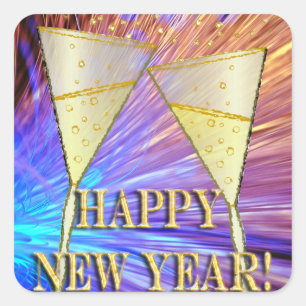 Pegatina Cuadrada Cheers