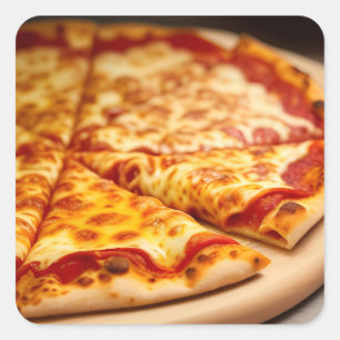 Pegatina Cuadrada Cheese Pizza