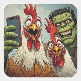 Pegatina Cuadrada "Cheesys Posen With Frank" Sticker Sheet