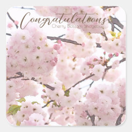 Pegatina Cuadrada Cherry Blossom "Hayashi-ichigo" スクエアシール