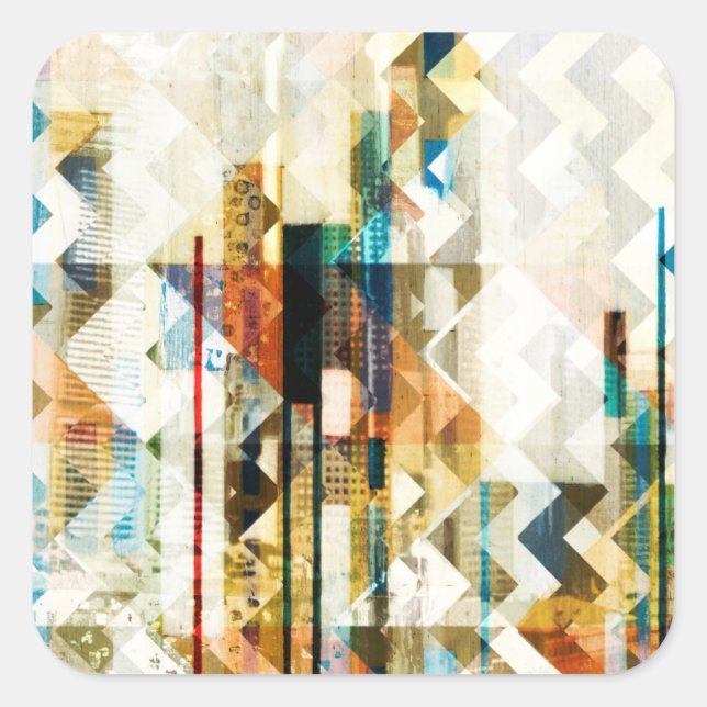 Pegatina Cuadrada Chevron Urbano II (Anverso)