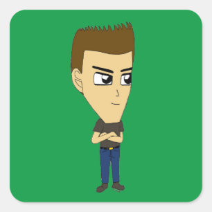 Pegatina Cuadrada chibi