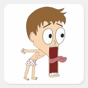 Pegatina Cuadrada chibi