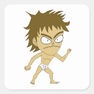 Pegatina Cuadrada chibi
