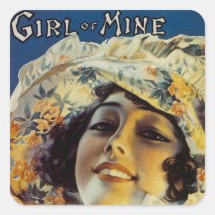 Pegatina Cuadrada Chica de Minas