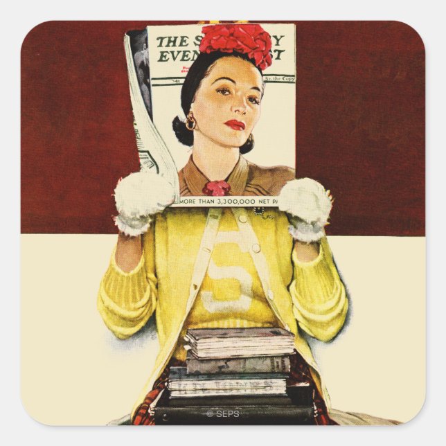 Pegatina Cuadrada Chica de portada (Anverso)