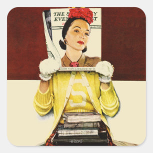 Pegatina Cuadrada Chica de portada