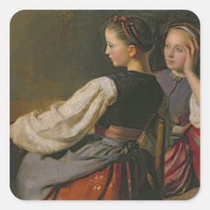 Pegatina Cuadrada Chica de Probsteier, 1844