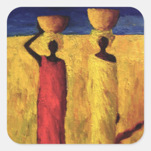 Pegatina Cuadrada Chicas de Calabash 1991