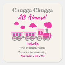 Chicas Tren Rosa Cualquier Fiesta de Cumpleaños de