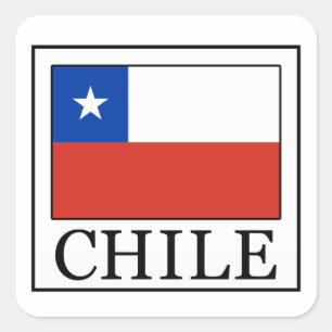 Pegatina Cuadrada Chile