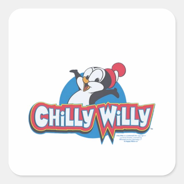 Pegatina Cuadrada Chilly Willy - Logo (Anverso)