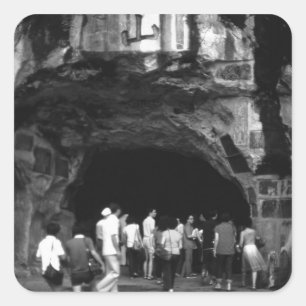 Pegatina Cuadrada China Antiguo Guilin Colina de Brocado Plegado 197
