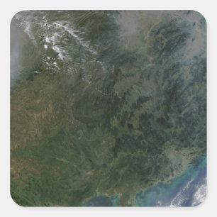 Pegatina Cuadrada China del sudeste