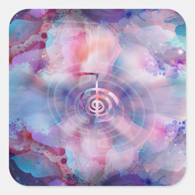 Pegatina Cuadrada Cho Ku Rei - Agua suave (Anverso)