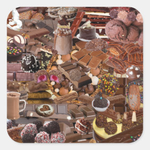 Pegatina Cuadrada Chockablock Chocs