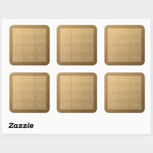 Pegatina Cuadrada Choshen Mishpat el plato de pecho bíblico