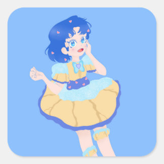 Pegatina Cuadrada Choux Mercury