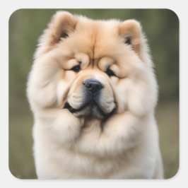Pegatina Cuadrada Chow Chow