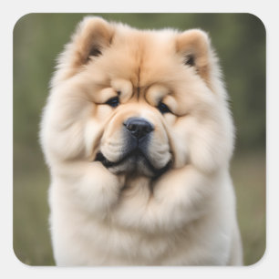 Pegatina Cuadrada Chow Chow