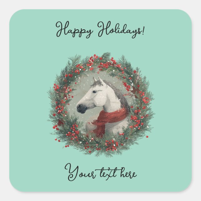 Pegatina Cuadrada Christmas sticker  (Anverso)