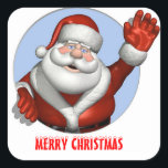 PEGATINA CUADRADA CHRISTMAS STICKER<br><div class="desc">MERRY CHRISTMAS PEGATINA</div>