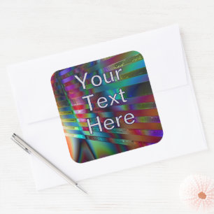 Pegatina Cuadrada Chroma Rays