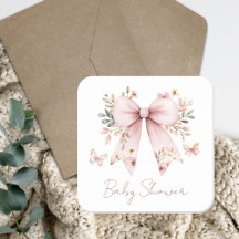 Chupinada Floral Rosa Elegante para Baby Shower de