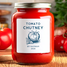 Chutney de tomate de colores personalizados