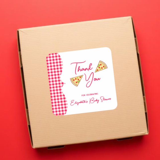 Pegatina Cuadrada Ciao Baby Italian Baby Shower (Subido por el creador)