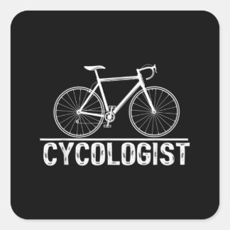 Pegatina Cuadrada Ciclista ciclista ciclista ciclista