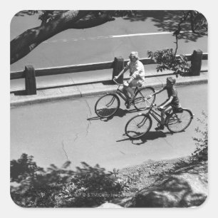 Pegatina Cuadrada Ciclo del hombre y del muchacho