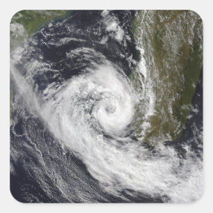 Pegatina Cuadrada Ciclón tropical Izilda