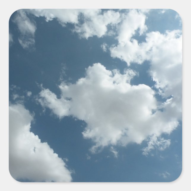 Pegatina Cuadrada Cielo (Anverso)