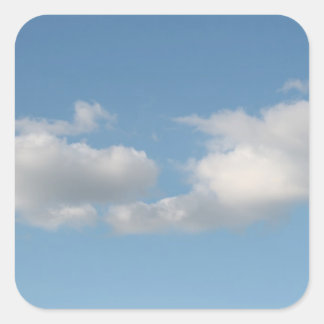 Pegatina Cuadrada Cielo con nubes.