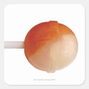 Pegatina Cuadrada cierre de un lollipop