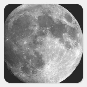 Pegatina Cuadrada cierre lunar