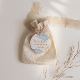 Pegatina Cuadrada Cintilador Mágico Abstracto de Letras Iniciales pa