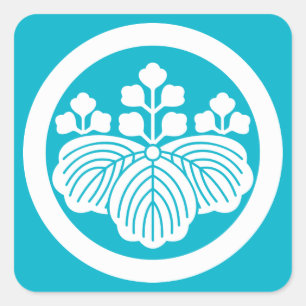 Pegatina Cuadrada Círculo con Kiri de 5-3