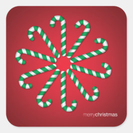 Pegatina Cuadrada Círculo de caramelo