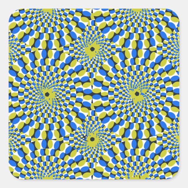 Pegatina Cuadrada Círculo de ilusión (Anverso)