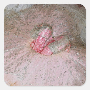 Pegatina Cuadrada Ciruelo del azúcar